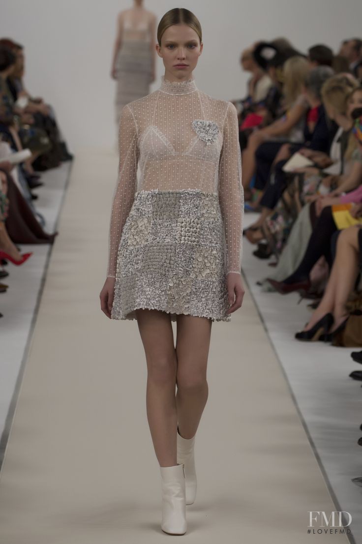 Sasha Luss featured in  the Valentino Couture fashion show for Autumn/Winter 2014