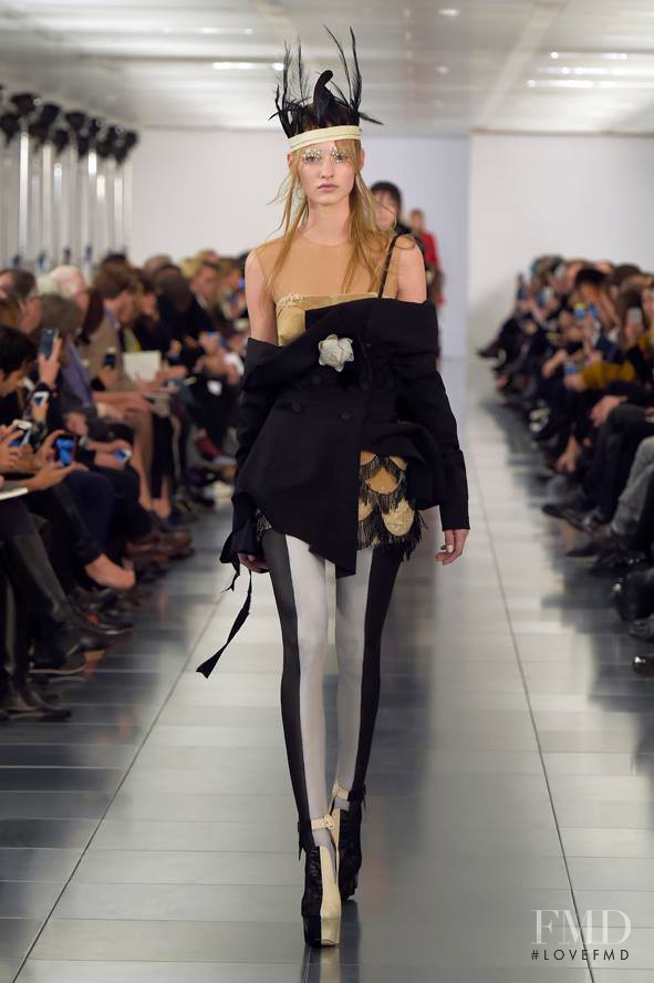 Maartje Verhoef featured in  the Maison Martin Margiela Artisanal fashion show for Spring/Summer 2015