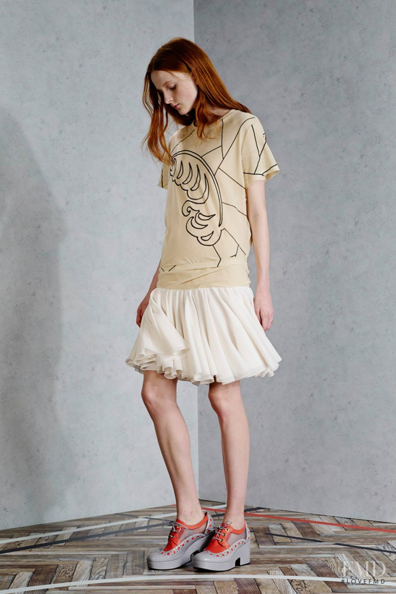 Madison Stubbington featured in  the Viktor & Rolf fashion show for Resort 2015