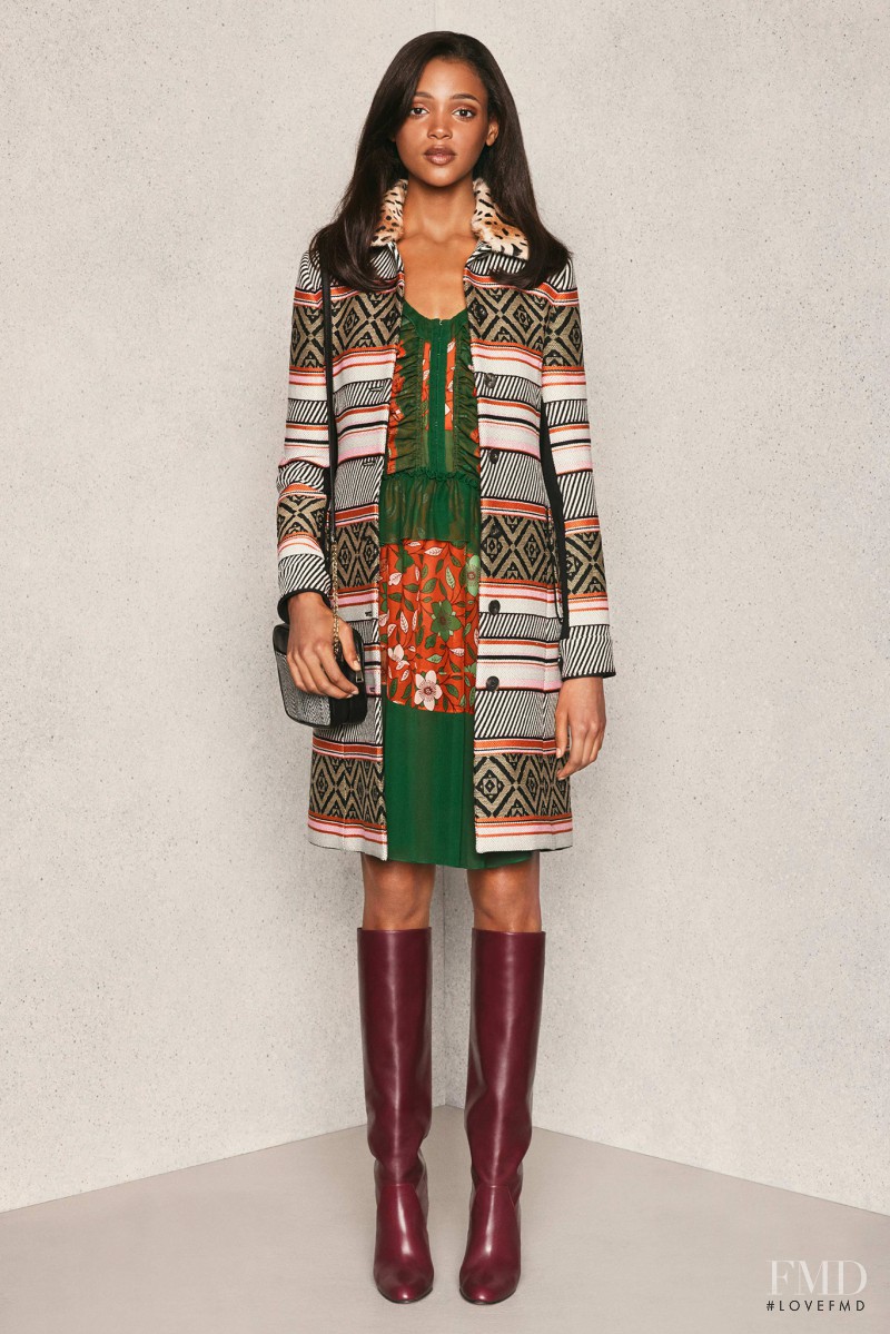 Aya Jones featured in  the Diane Von Furstenberg lookbook for Pre-Fall 2015