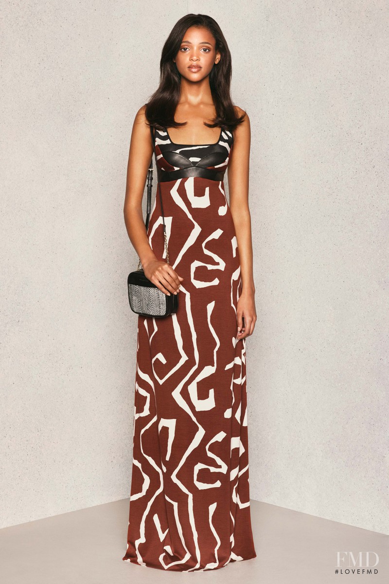 Aya Jones featured in  the Diane Von Furstenberg lookbook for Pre-Fall 2015