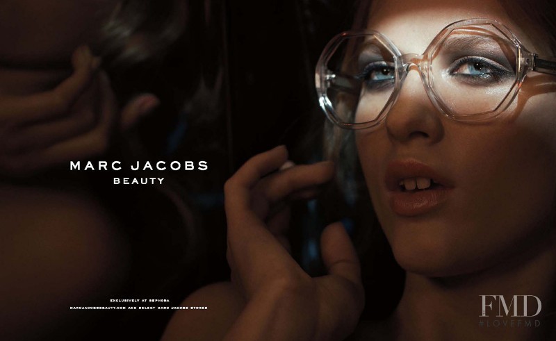 Laura Julie Schwab Holm featured in  the Marc Jacobs Beauty advertisement for Spring/Summer 2015