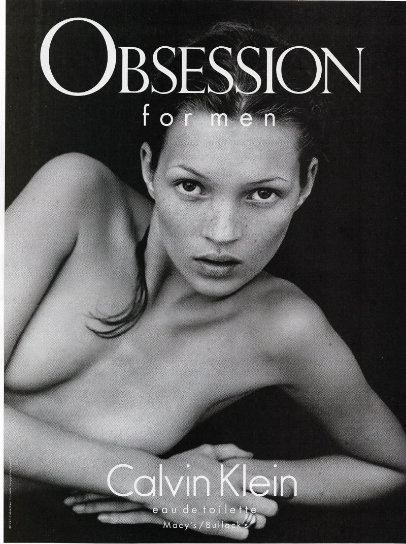 Kate Moss featured in  the Calvin Klein Fragrance advertisement for Spring/Summer 1995