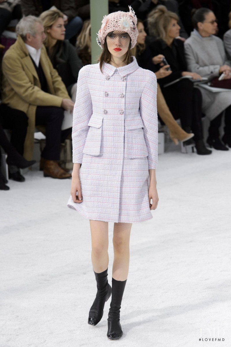 Grace Hartzel featured in  the Chanel Haute Couture fashion show for Spring/Summer 2015