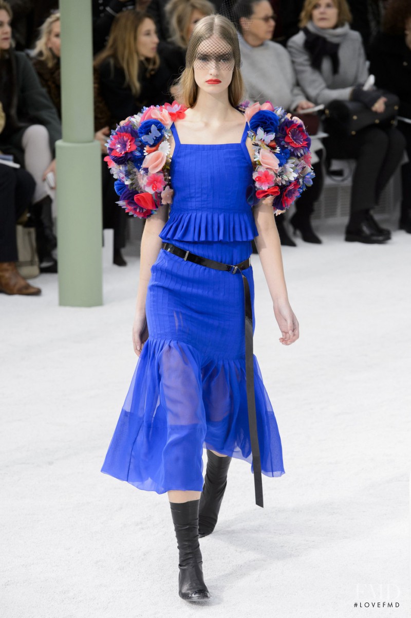 Namara Van Kleeff featured in  the Chanel Haute Couture fashion show for Spring/Summer 2015