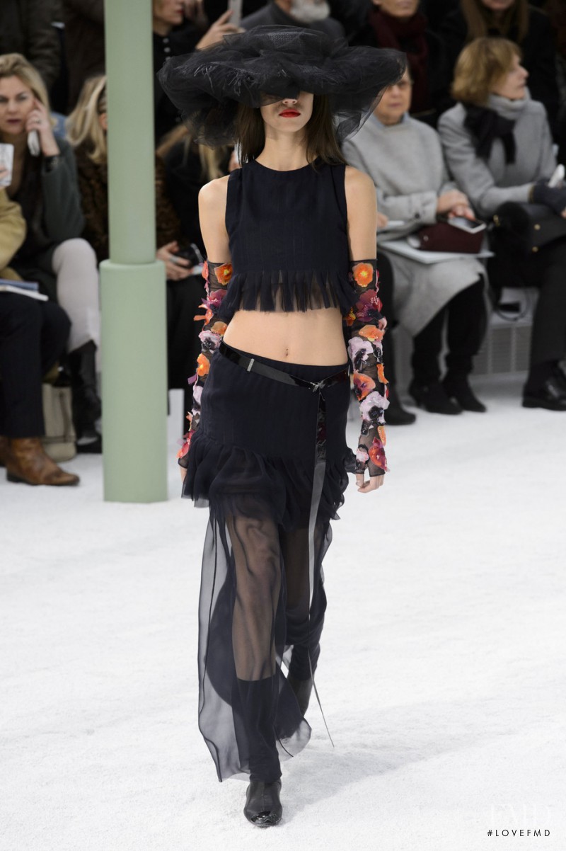 Antonina Petkovic featured in  the Chanel Haute Couture fashion show for Spring/Summer 2015