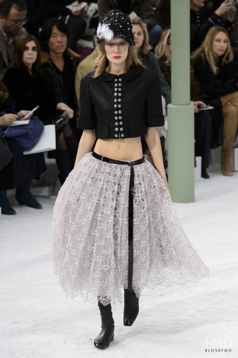 Alexandra Elizabeth Ljadov featured in  the Chanel Haute Couture fashion show for Spring/Summer 2015