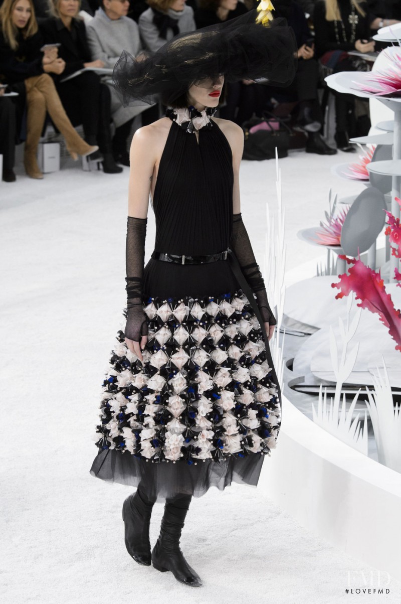 Sarah Brannon featured in  the Chanel Haute Couture fashion show for Spring/Summer 2015