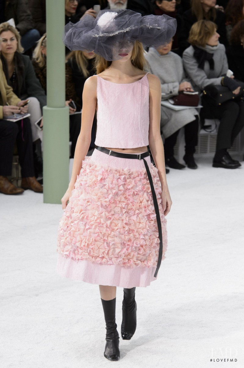 Lexi Boling featured in  the Chanel Haute Couture fashion show for Spring/Summer 2015