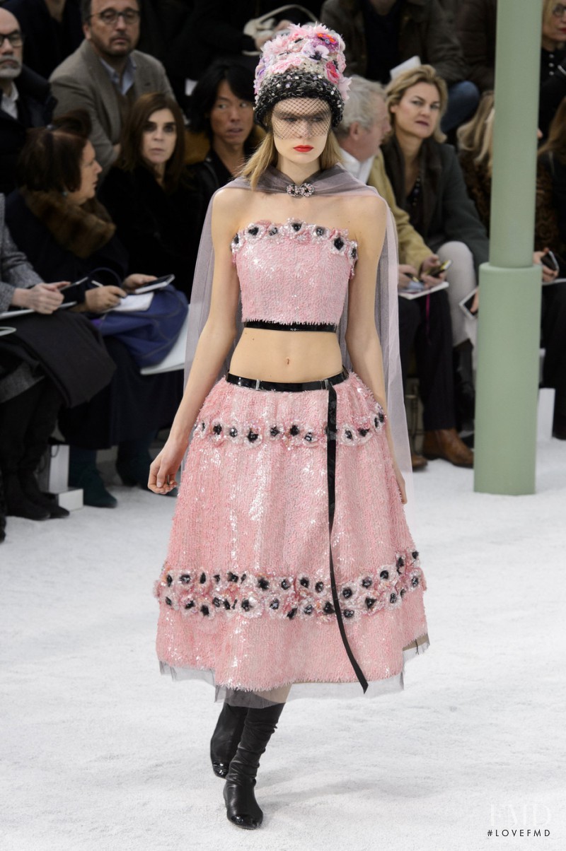 Alexandra Elizabeth Ljadov featured in  the Chanel Haute Couture fashion show for Spring/Summer 2015