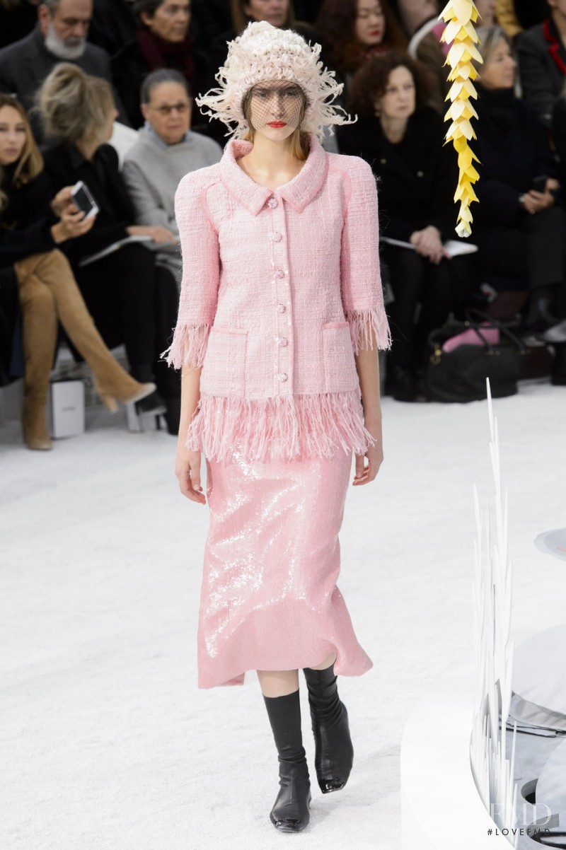 Melina Gesto featured in  the Chanel Haute Couture fashion show for Spring/Summer 2015