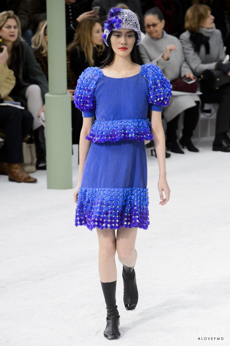 Ming Xi featured in  the Chanel Haute Couture fashion show for Spring/Summer 2015