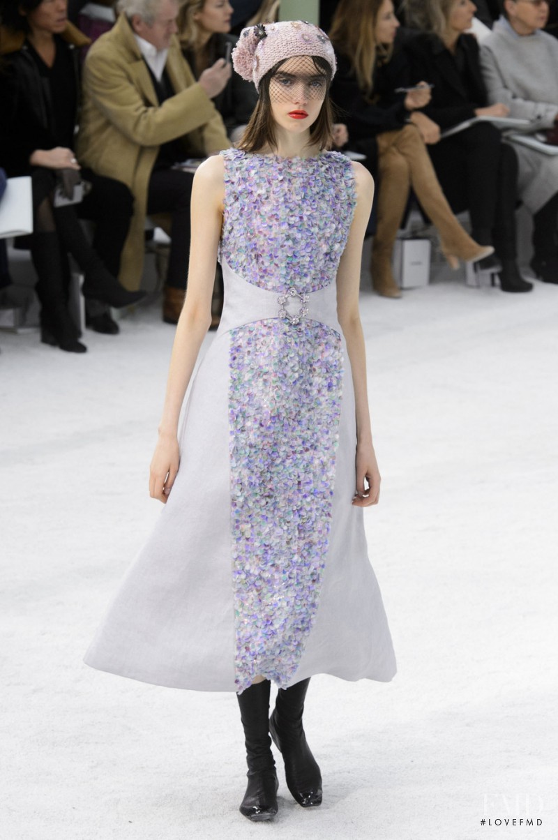 Grace Hartzel featured in  the Chanel Haute Couture fashion show for Spring/Summer 2015