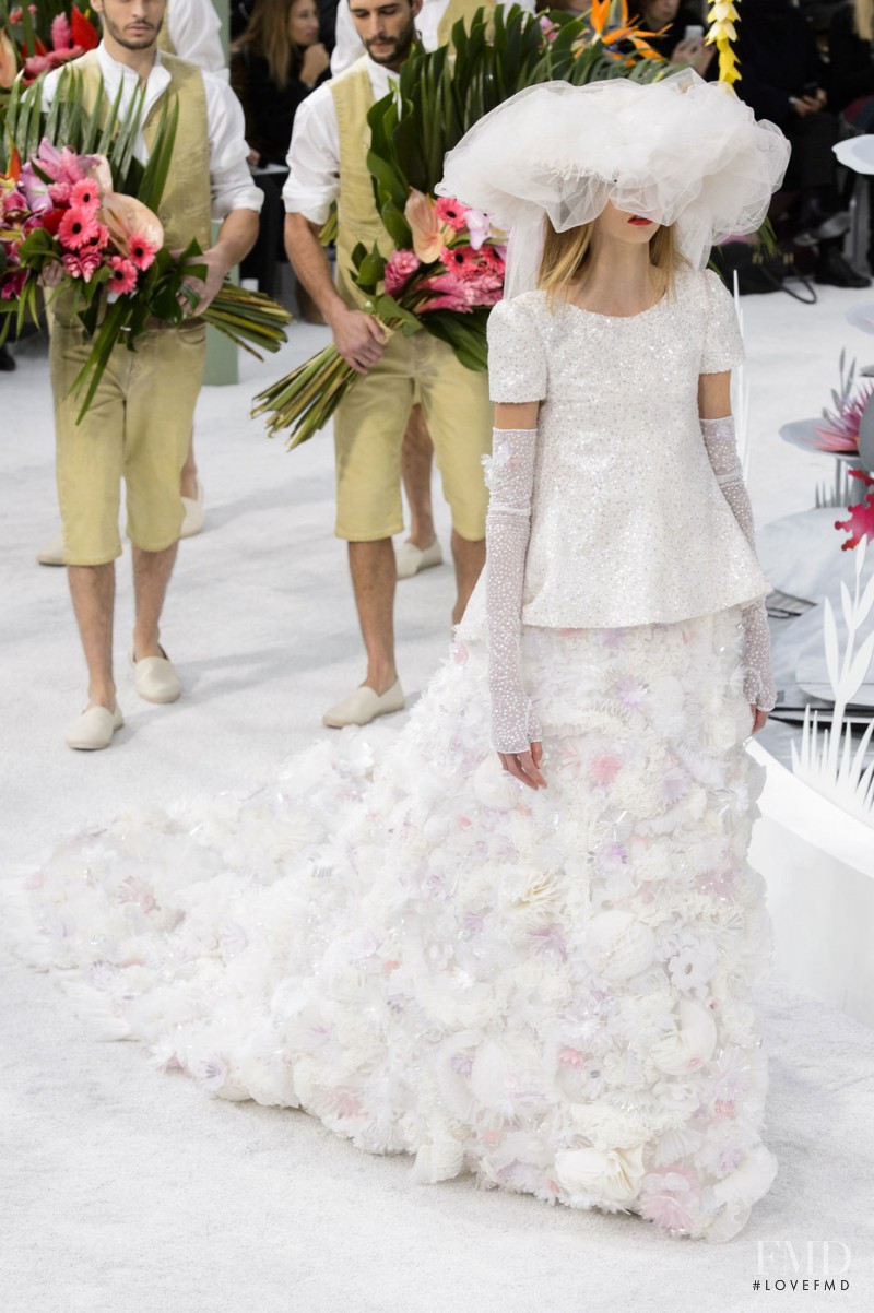 Molly Bair featured in  the Chanel Haute Couture fashion show for Spring/Summer 2015