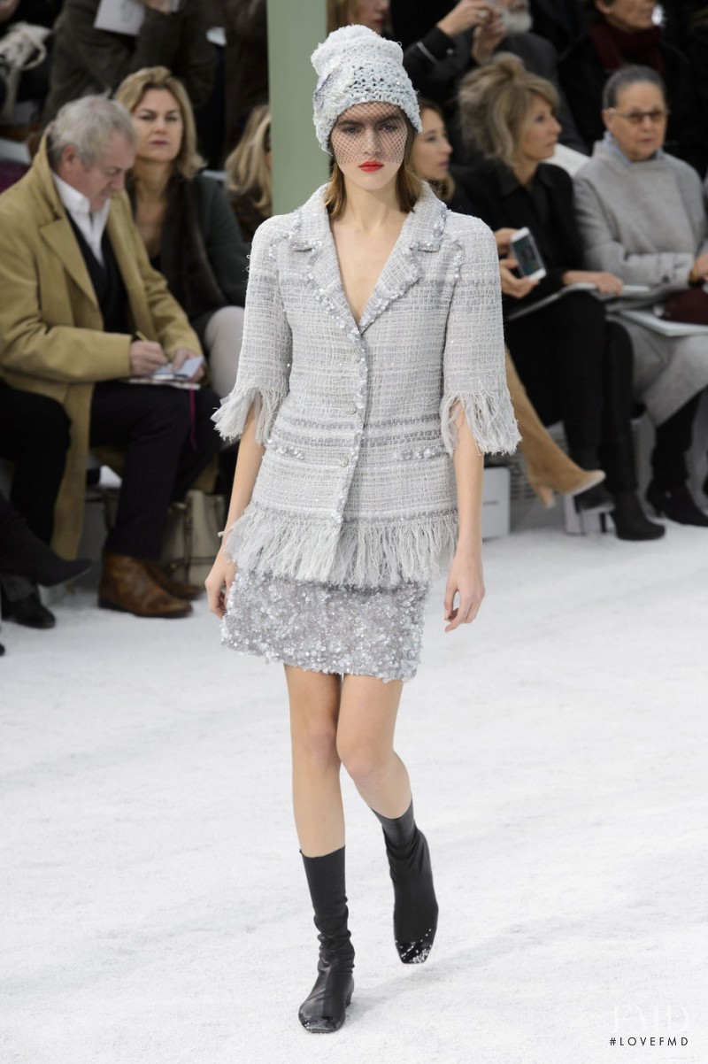 Valery Kaufman featured in  the Chanel Haute Couture fashion show for Spring/Summer 2015