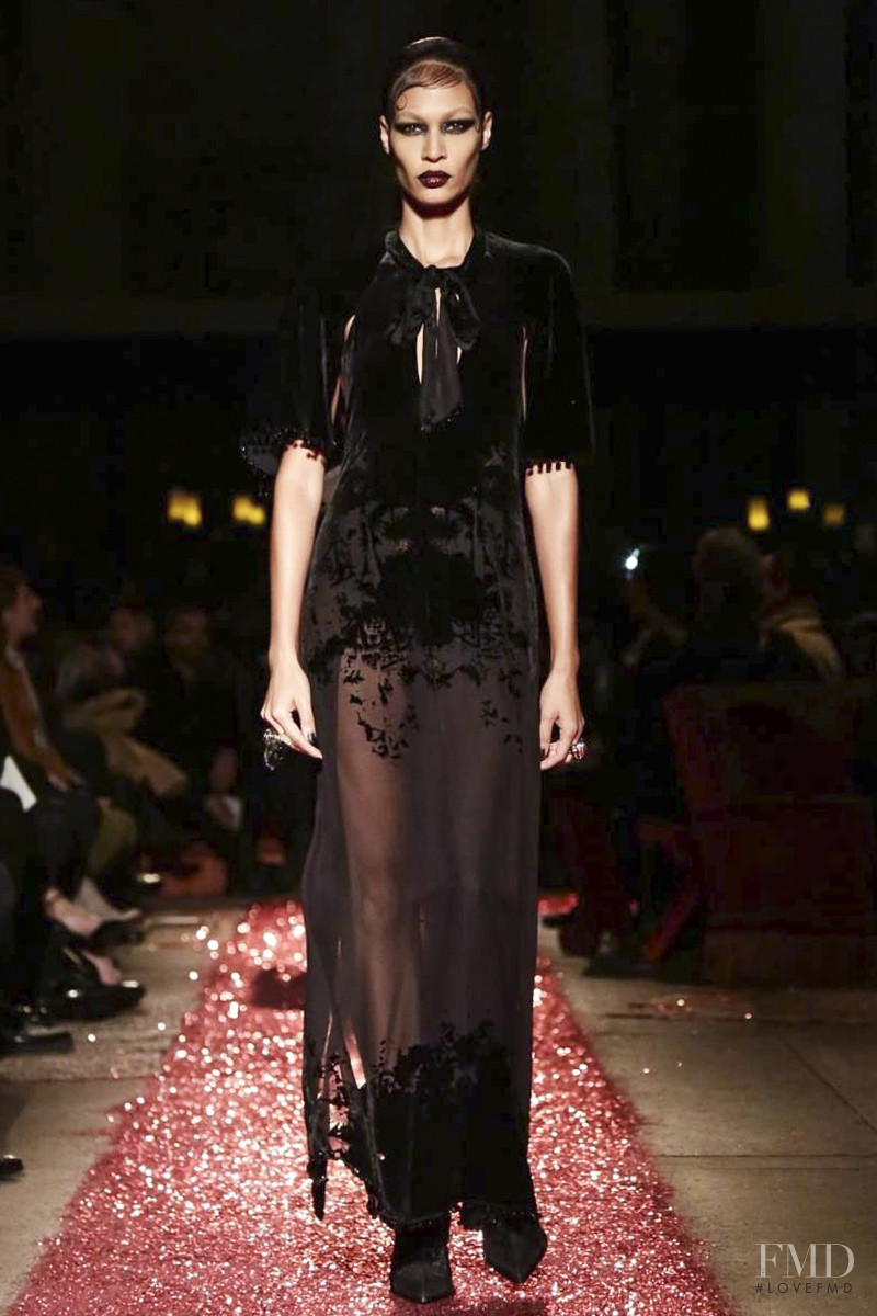 Joan Smalls featured in  the Givenchy fashion show for Autumn/Winter 2015