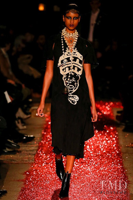 Imaan Hammam featured in  the Givenchy fashion show for Autumn/Winter 2015