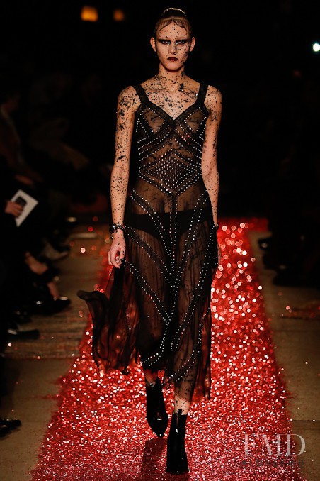 Greta Varlese featured in  the Givenchy fashion show for Autumn/Winter 2015