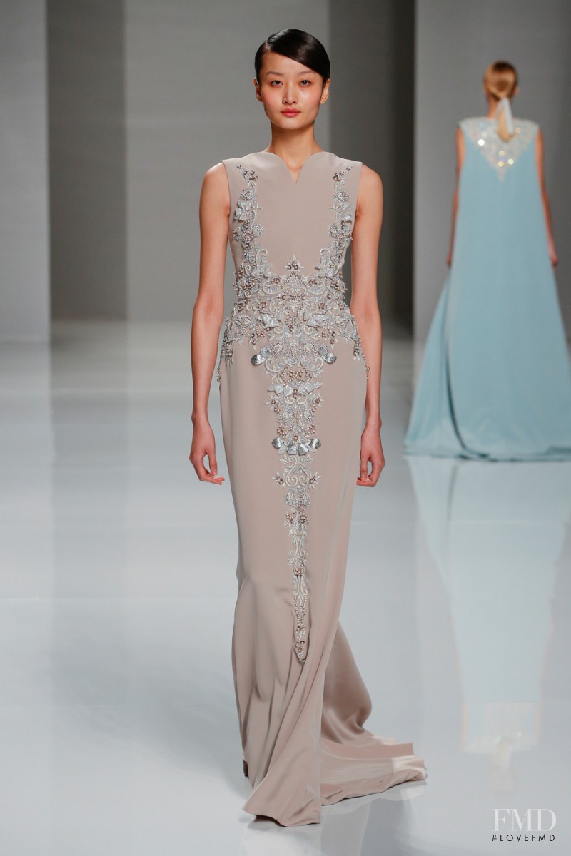 Xu Liu featured in  the Georges Hobeika fashion show for Spring/Summer 2015