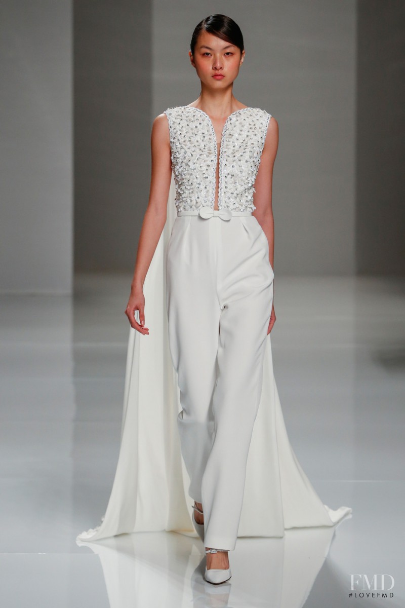 Ling Yue Zhang featured in  the Georges Hobeika fashion show for Spring/Summer 2015