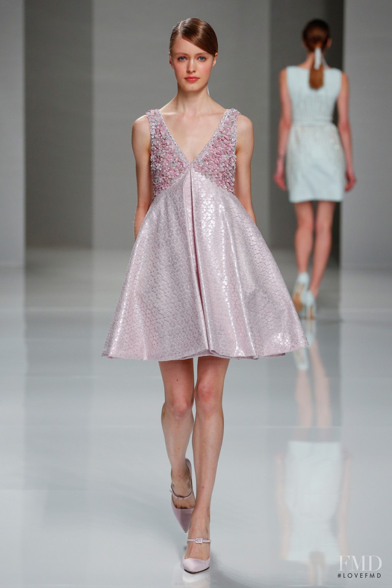 Astrid Rönnborn featured in  the Georges Hobeika fashion show for Spring/Summer 2015
