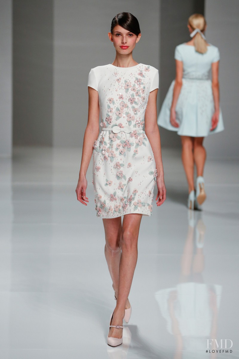 Giulia Manini featured in  the Georges Hobeika fashion show for Spring/Summer 2015