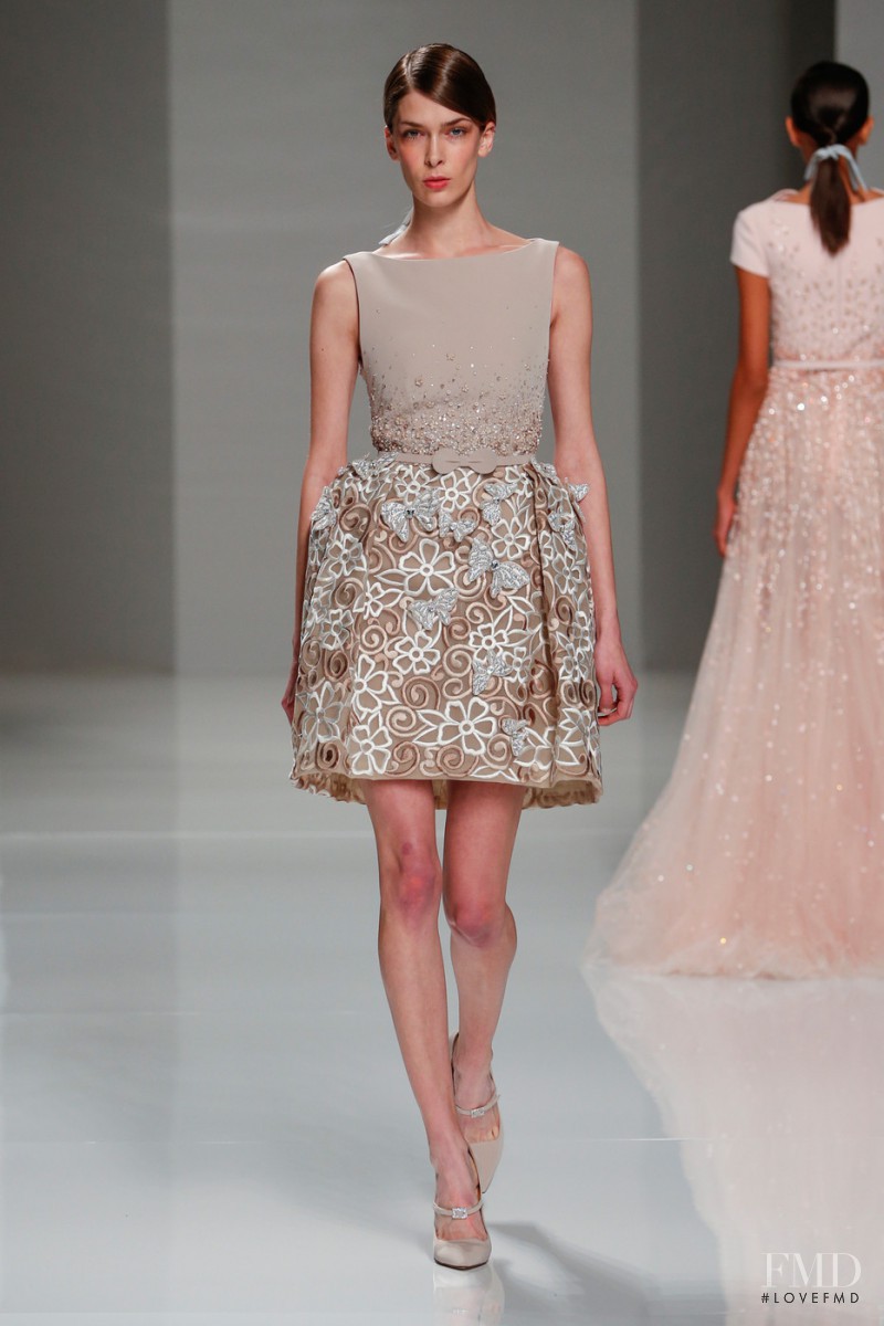 Kristina Salinovic featured in  the Georges Hobeika fashion show for Spring/Summer 2015