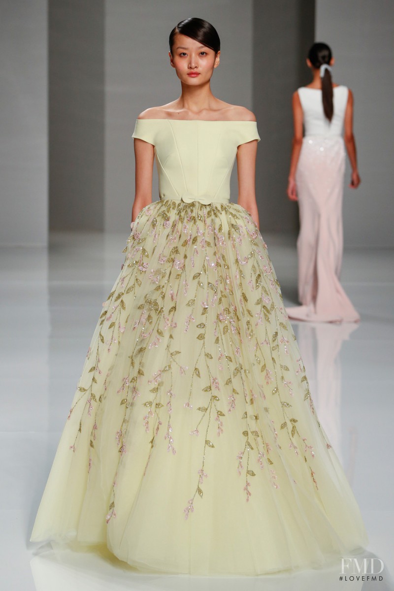 Xu Liu featured in  the Georges Hobeika fashion show for Spring/Summer 2015