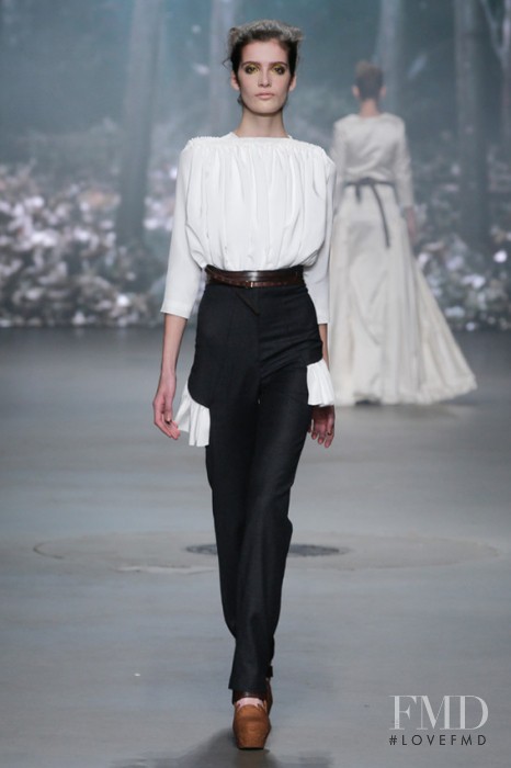 Lis Van Velthoven featured in  the Dorhout Mees fashion show for Autumn/Winter 2014