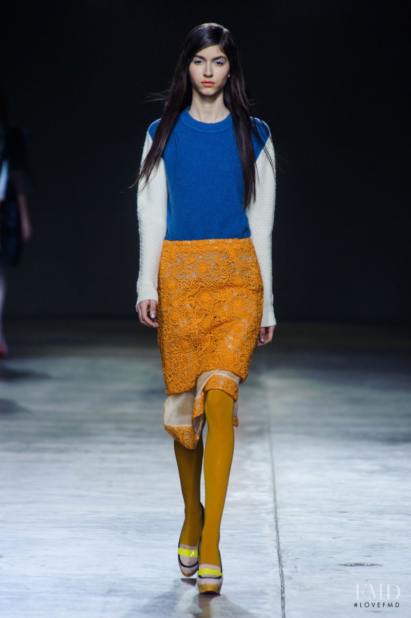 Beatrice Bran featured in  the Michael van der Ham fashion show for Autumn/Winter 2014