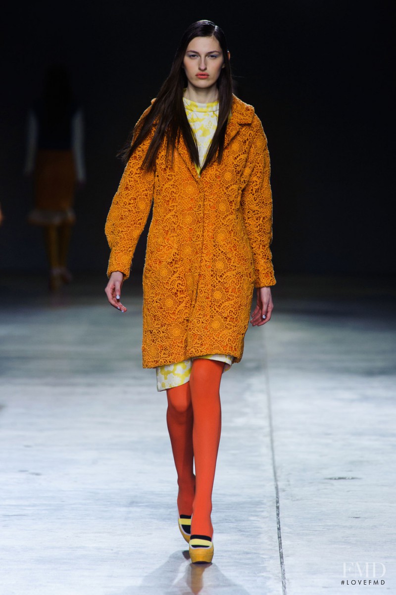 Zoe Huxford featured in  the Michael van der Ham fashion show for Autumn/Winter 2014