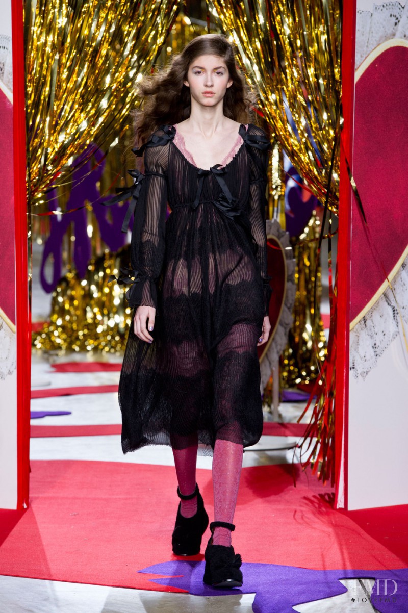 Beatrice Bran featured in  the Meadham Kirchhoff fashion show for Autumn/Winter 2014