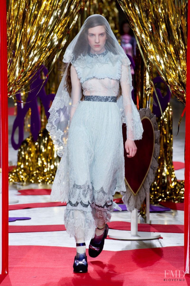 Grace Booth featured in  the Meadham Kirchhoff fashion show for Autumn/Winter 2014