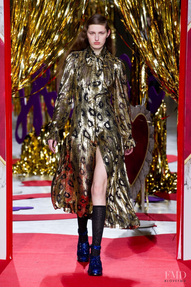 Zoe Huxford featured in  the Meadham Kirchhoff fashion show for Autumn/Winter 2014
