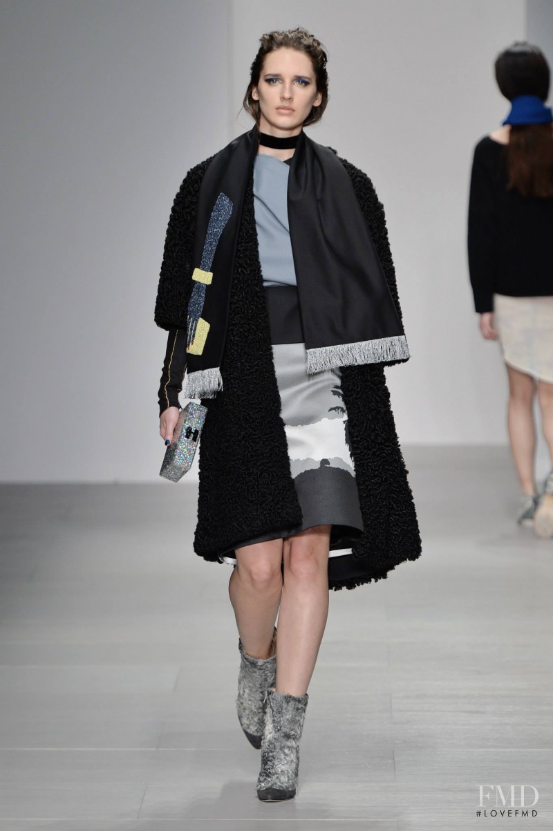 Sara Steiner featured in  the Osman by Osman Yousefzada fashion show for Autumn/Winter 2014