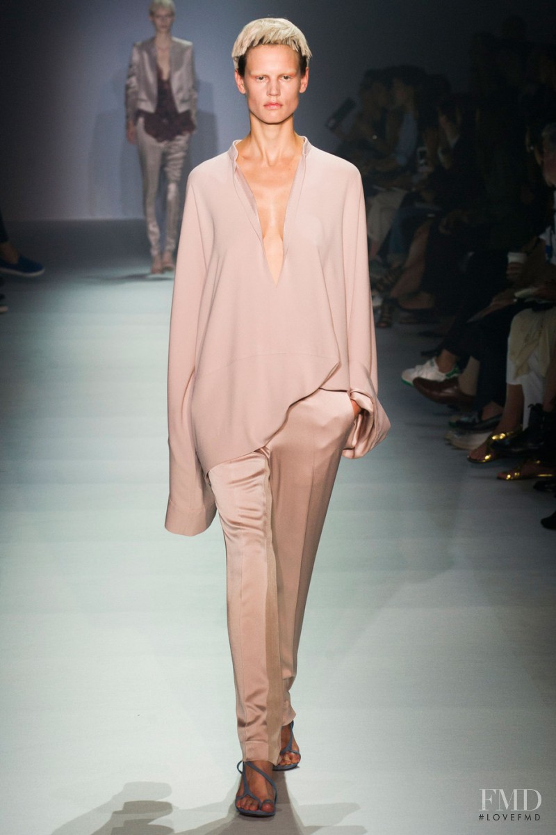 Saskia de Brauw featured in  the Haider Ackermann fashion show for Spring/Summer 2015