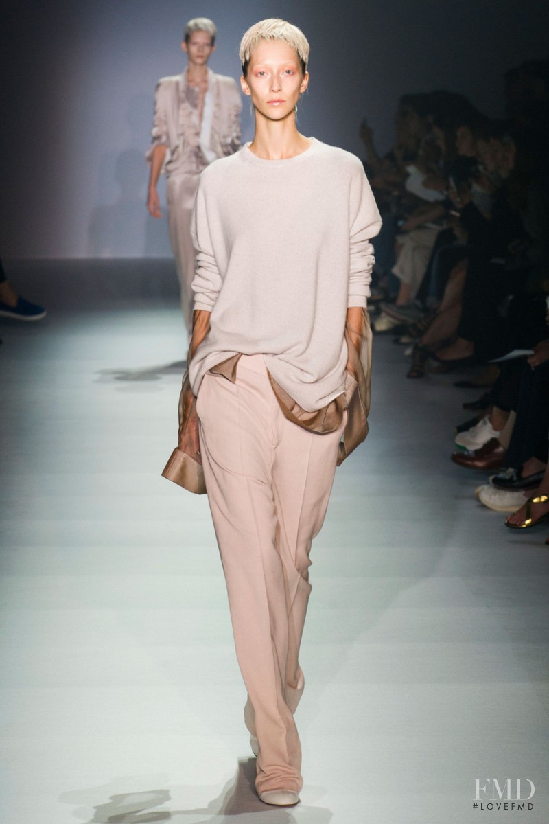 Alana Zimmer featured in  the Haider Ackermann fashion show for Spring/Summer 2015