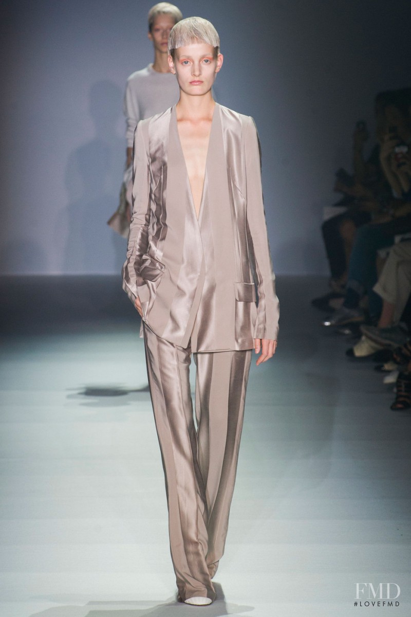 Sunniva Wahl featured in  the Haider Ackermann fashion show for Spring/Summer 2015