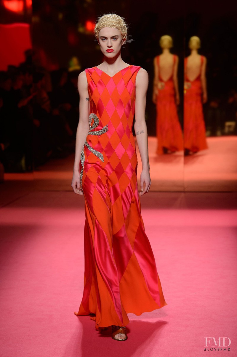 Sarah Brannon featured in  the Schiaparelli fashion show for Spring/Summer 2015