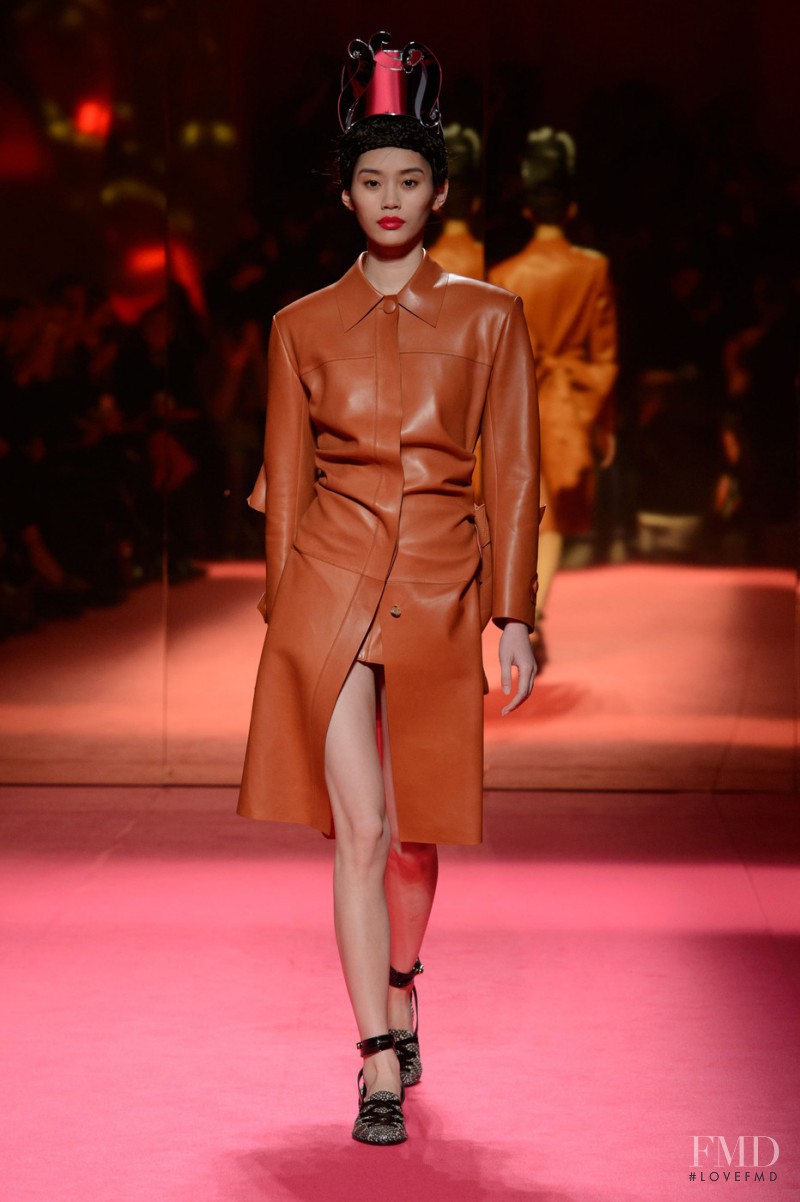 Ming Xi featured in  the Schiaparelli fashion show for Spring/Summer 2015