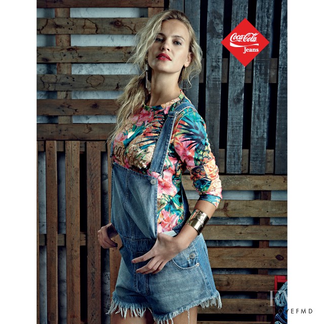 Elisandra Tomacheski featured in  the Coca-Cola Clothing advertisement for Autumn/Winter 2014