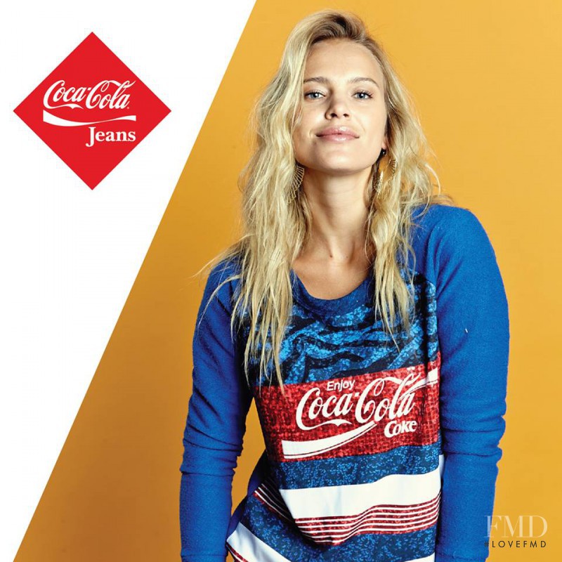 Elisandra Tomacheski featured in  the Coca-Cola Clothing advertisement for Autumn/Winter 2014