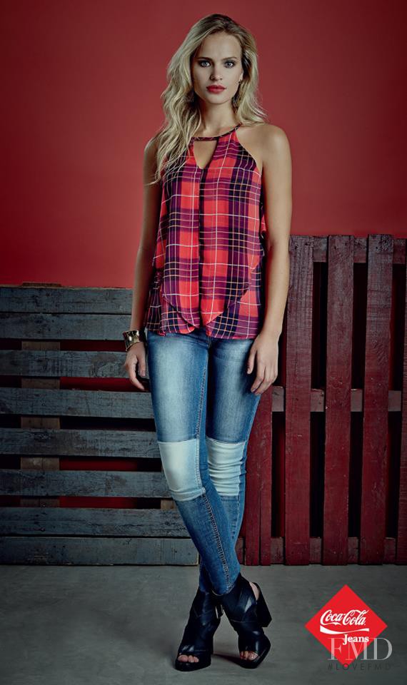 Elisandra Tomacheski featured in  the Coca-Cola Clothing advertisement for Autumn/Winter 2014