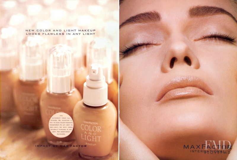 Max Factor advertisement for Spring/Summer 1992