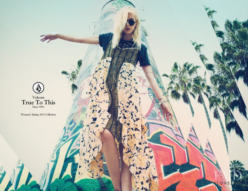 Hannah Glasby featured in  the Volcom catalogue for Spring 2015