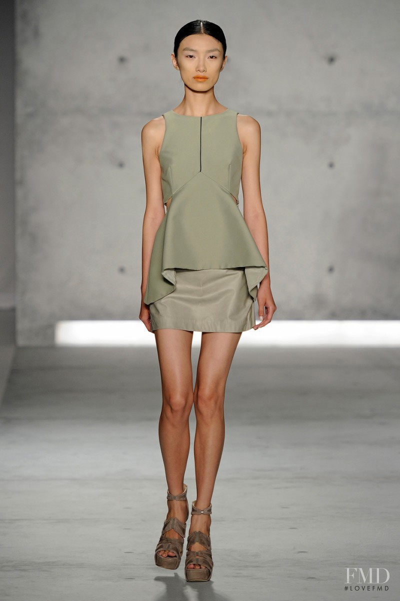 Meng Die Hou featured in  the Sally LaPointe fashion show for Spring/Summer 2013