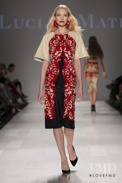 Autumn Kendrick featured in  the Lucian Matis fashion show for Spring/Summer 2013