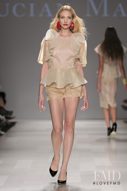 Autumn Kendrick featured in  the Lucian Matis fashion show for Spring/Summer 2013