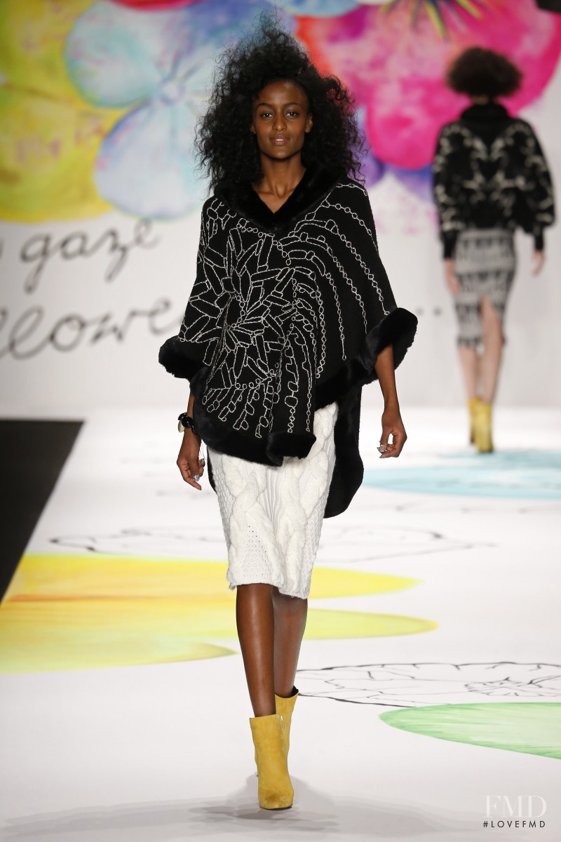 Lula Kenfe featured in  the Desigual fashion show for Autumn/Winter 2015