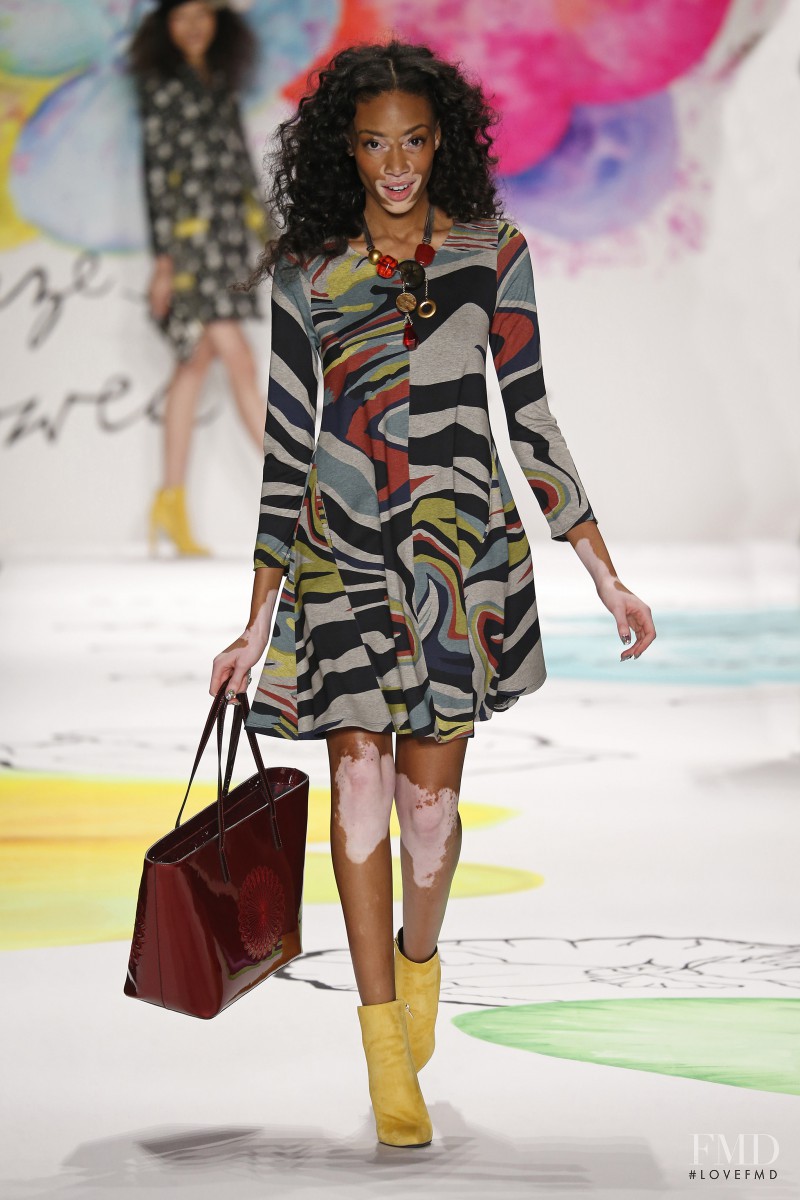 Winnie Chantelle Harlow featured in  the Desigual fashion show for Autumn/Winter 2015